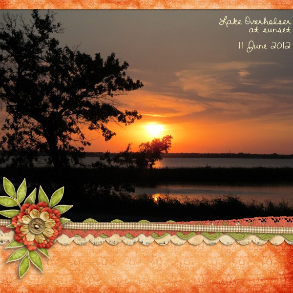 Lake Overholser at Sunset