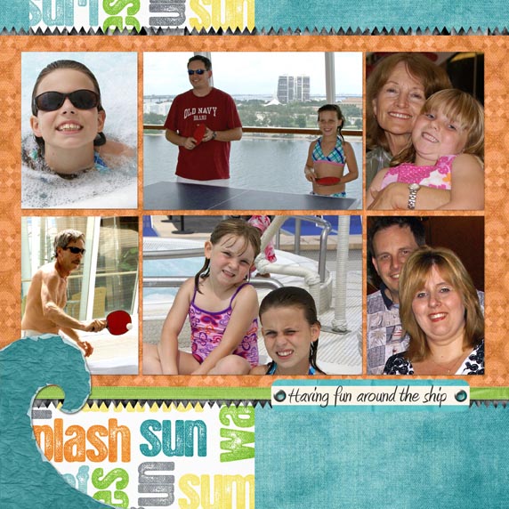 Left Around the Ship 8x8 Shutterfly Book Page