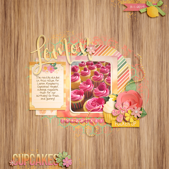 Lemon raspberry cupcakes