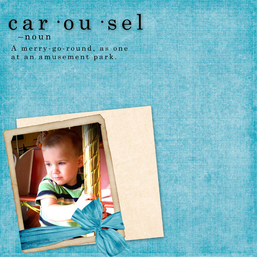 Leo on the carousel