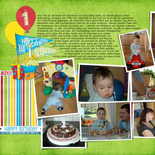 Leon's 1.Birthday Page 1