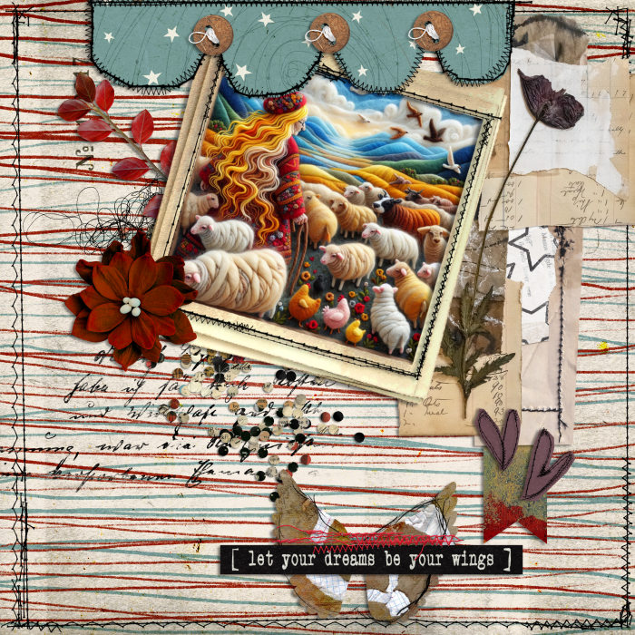 Let y dreams soar (stitching)