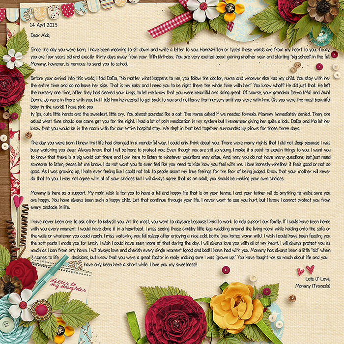 letter to my daughter