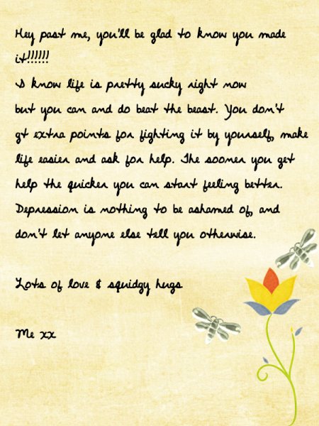 Letter to self - past