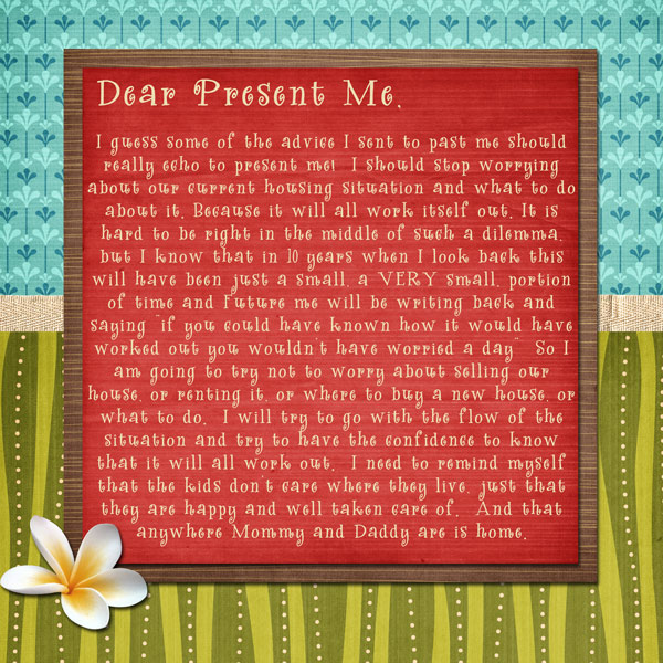 Letters to Me-Present