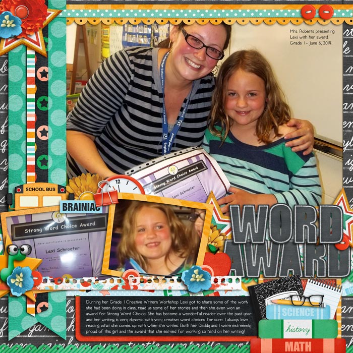 Lexi's Grade 1 Word Award