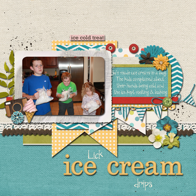 lick ice cream drips