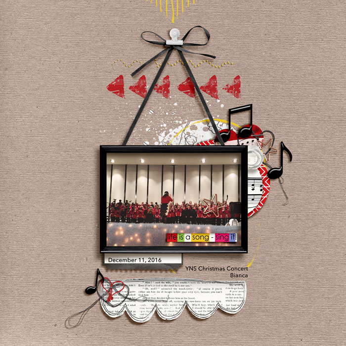 Life is a song - sing it! - Scraplift Challenge