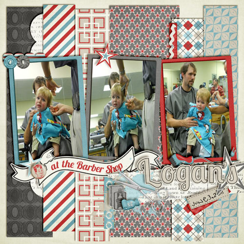 Logan's first haircut _ left side