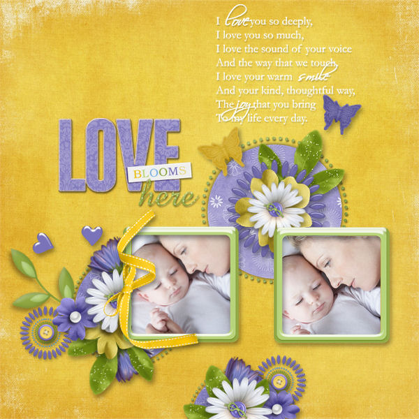 Love blooms here