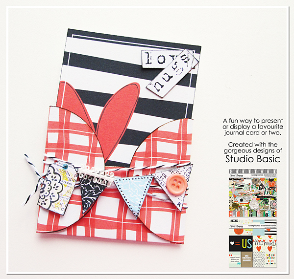 Love & Hugs journal card presentation