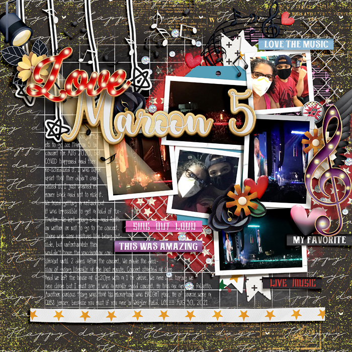 Love Maroon 5 - Typography Challenge