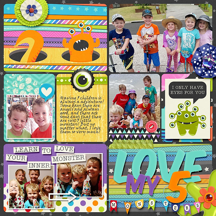 Love My 5 Monsters