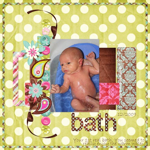 Luciens 1st bath