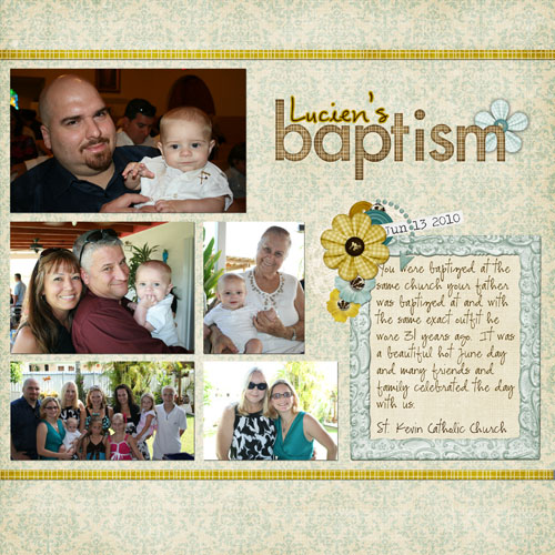Lucien's Baptism (2 page layout)