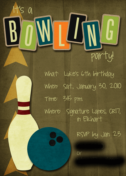 Luke's 6th Birthday Invitation