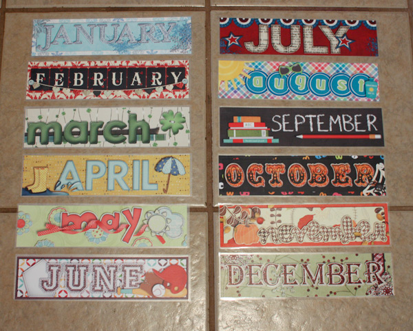 Magnetic Calendar Toppers