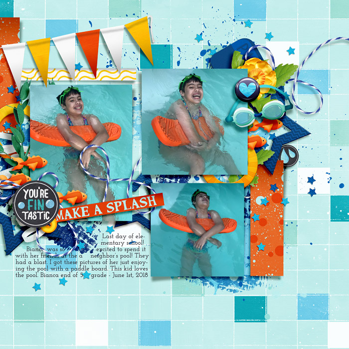 Make a Splash - Scraplift Challege