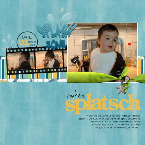 make a splatsch