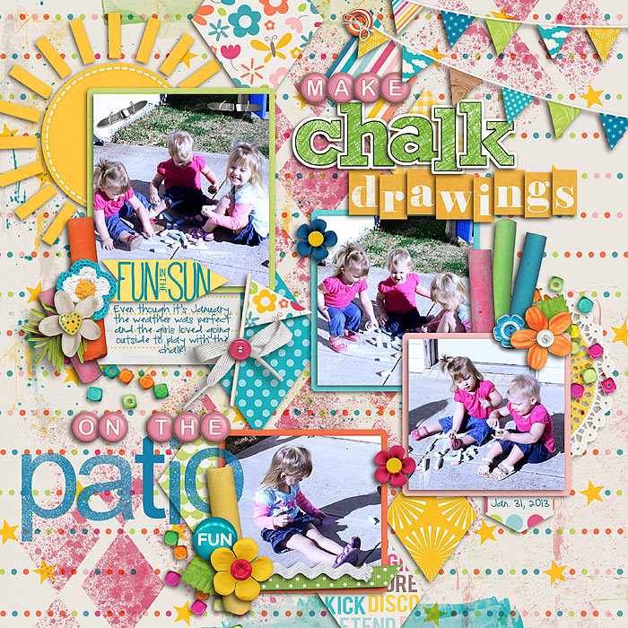 Make Chalk Drawings On The Patio