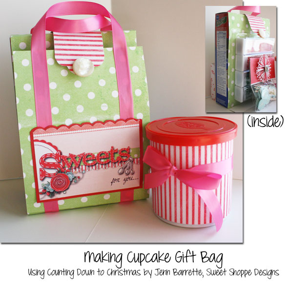 Making cupcakes gift bag