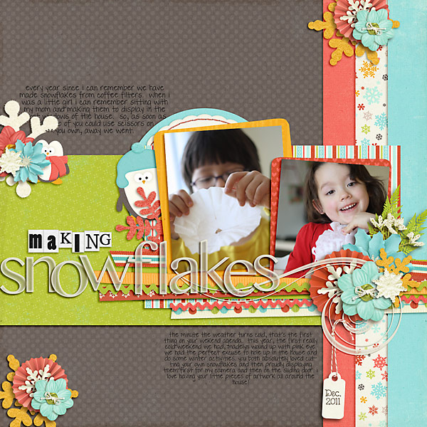making snowflakes