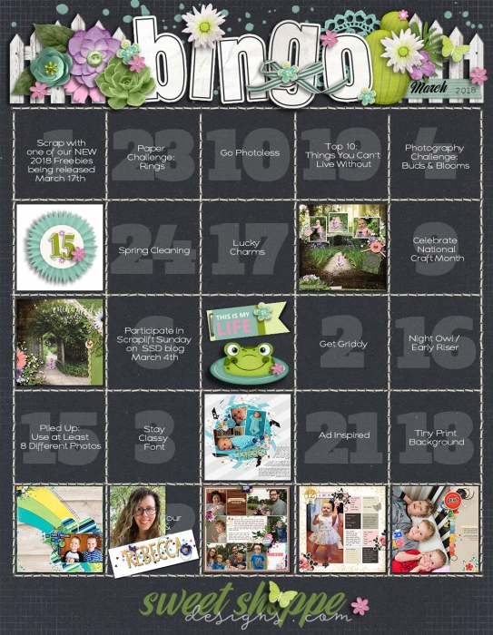 March 2018 Bingo