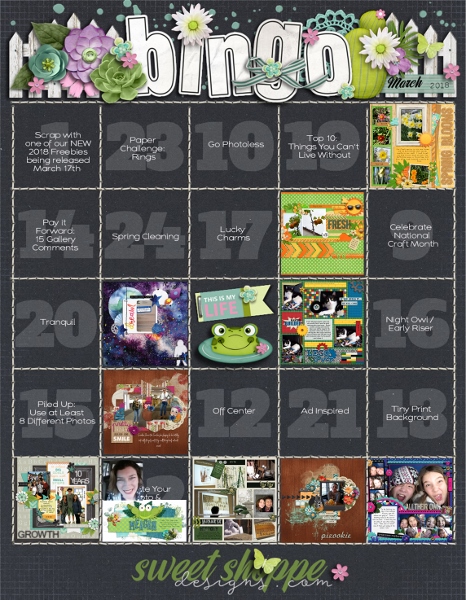 March Bingo Card