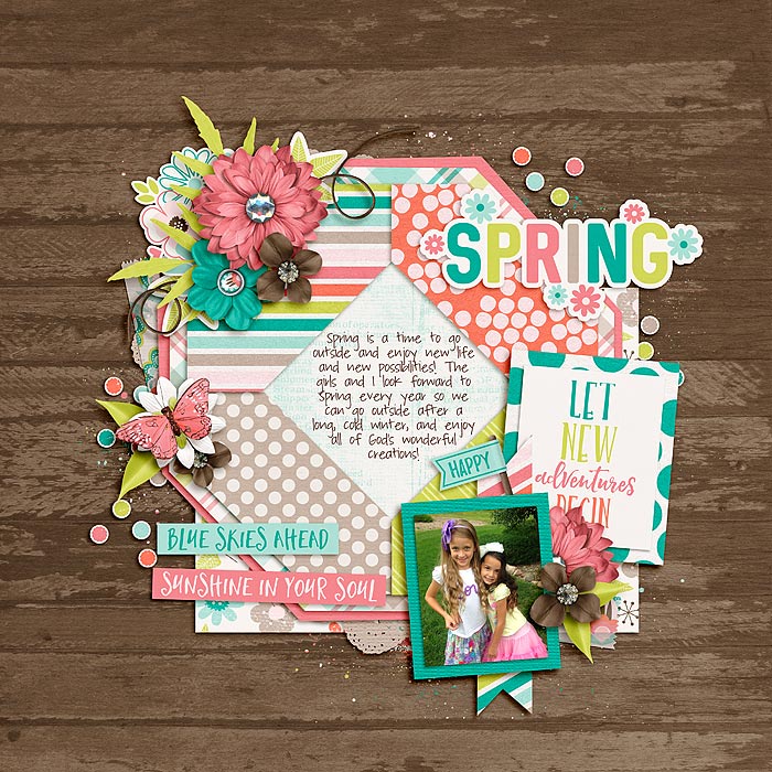 March Bingo Challenge #1: Scrap Your Spring Bucket List