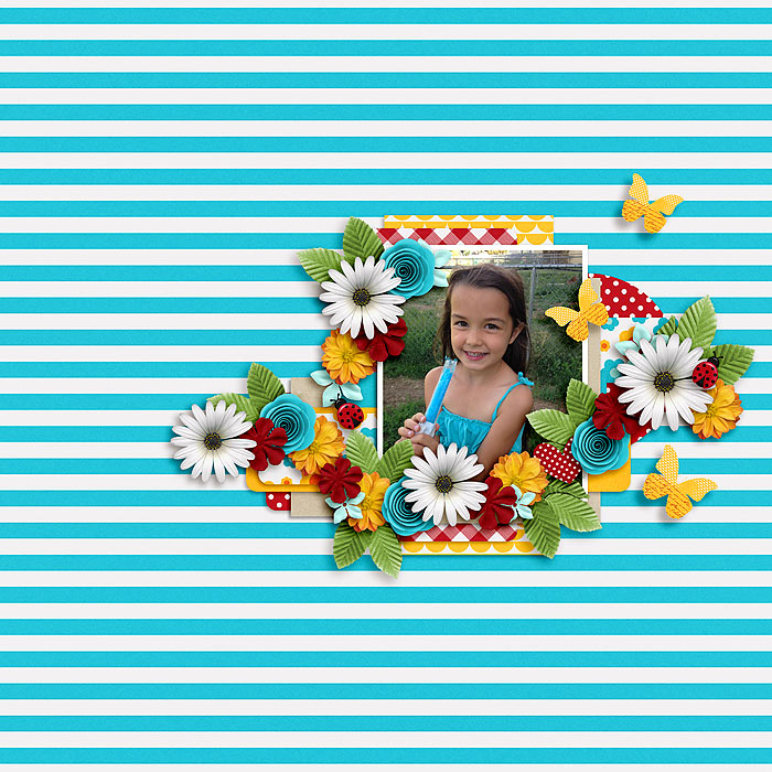 March Bingo Challenge #23 - Use a holiday kit for a non holiday layout