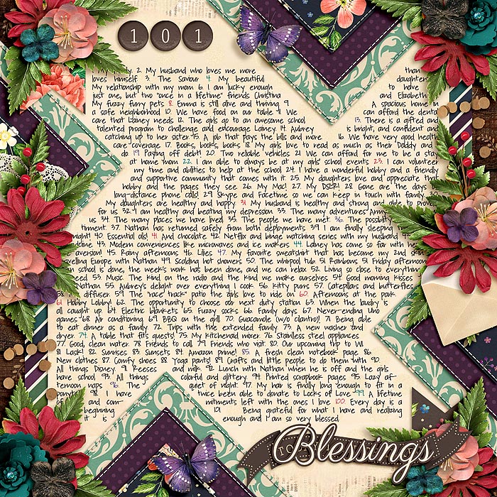 March Bingo Challenge #6 - 101 Good Thoughts
