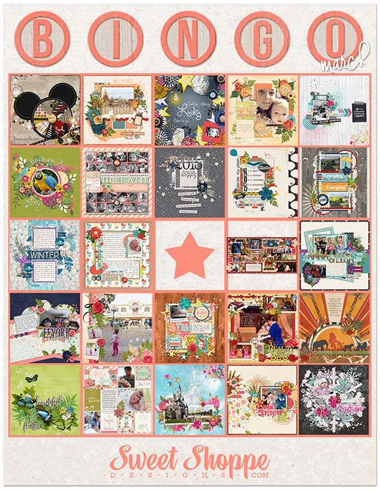March Challenge Bingo Card