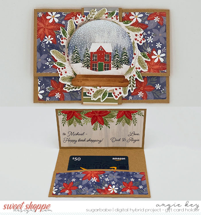 Masculine Christmas Gift Card Holder