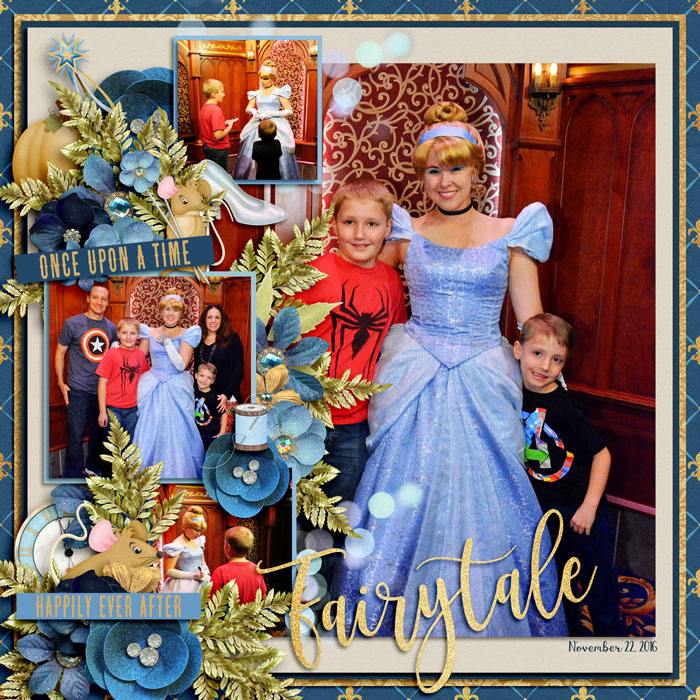 Meeting Cinderella Disneyland 2016