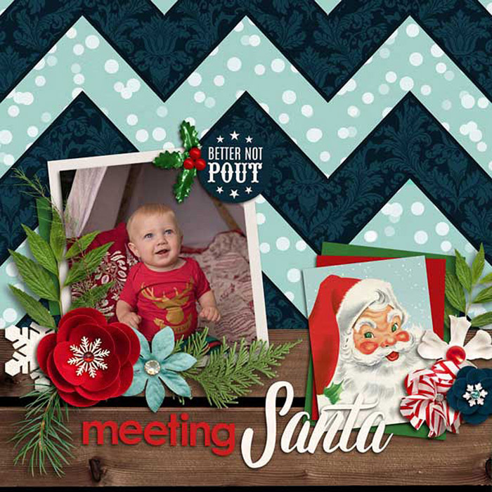 Meeting Santa (left)