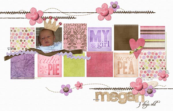 Megan 3 Days Old