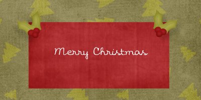 Merry Christamas label