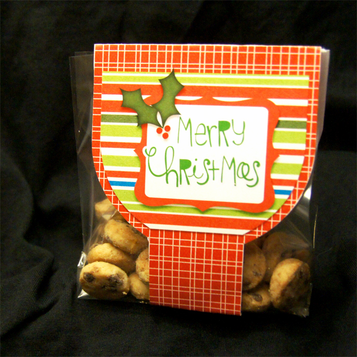 Merry Christmas Cookie Wrap Gift Bag