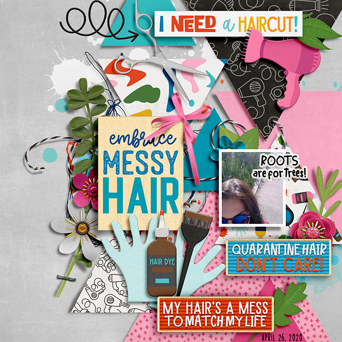 Messy hair