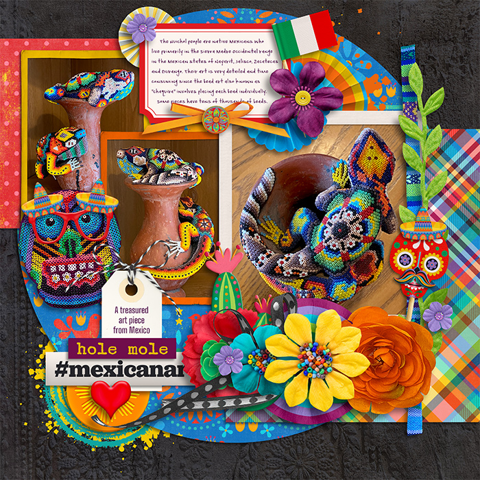 Mexican beaded art