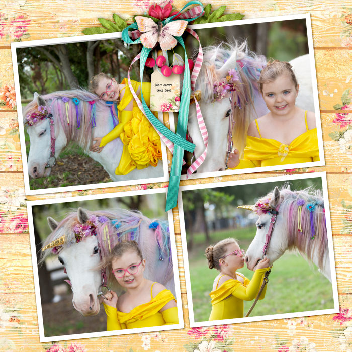 Mia's unicorn photoshoot
