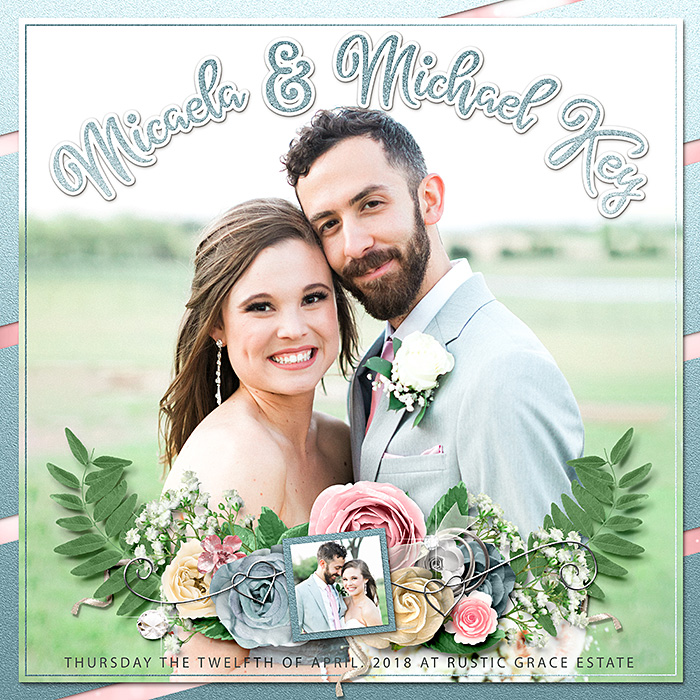 Micaela & Michael Key - Wedding Album Title Page