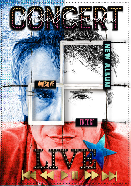 Michel Sardou  Scrap-A-Thon - Jul 7: Magazine Mashup