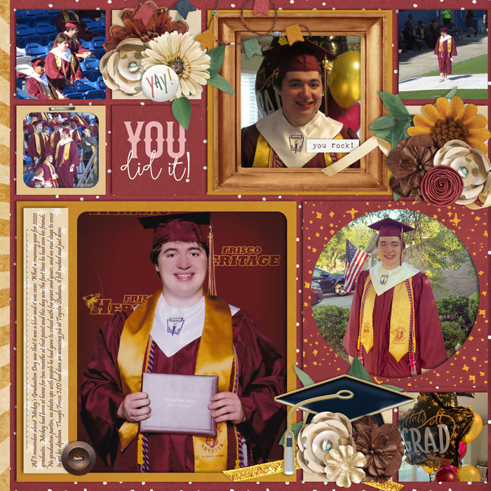 Mickey's Graduation May 2020 Left