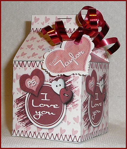 Milk carton treat holder