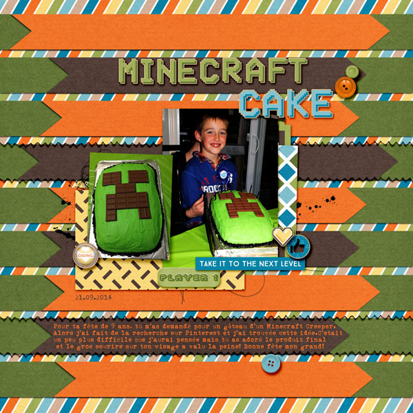 Minecraft Cake