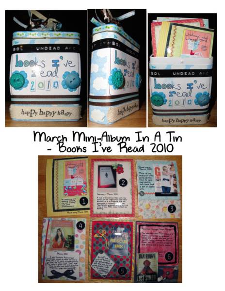 Mini Album In A Tin - Books I've Read 2010