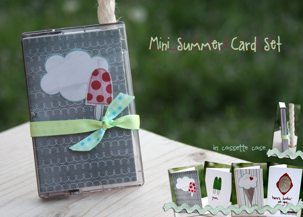 mini summer card set