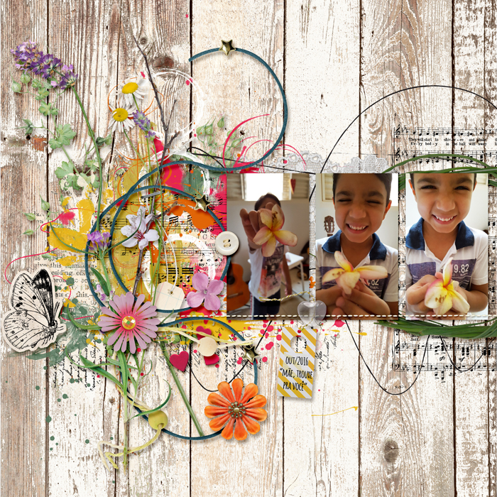 "Mom, a flower for you"