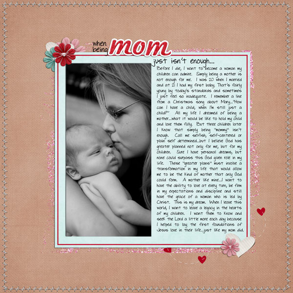 Mom isn't enough